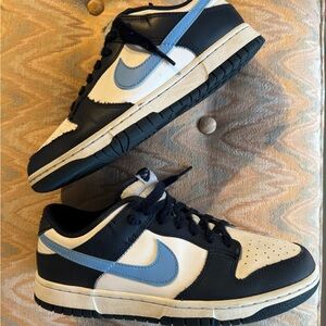 Nike Dunk Low Navy and White Sneakers